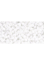 Toho 121 11  Round  Opaque White Lustre