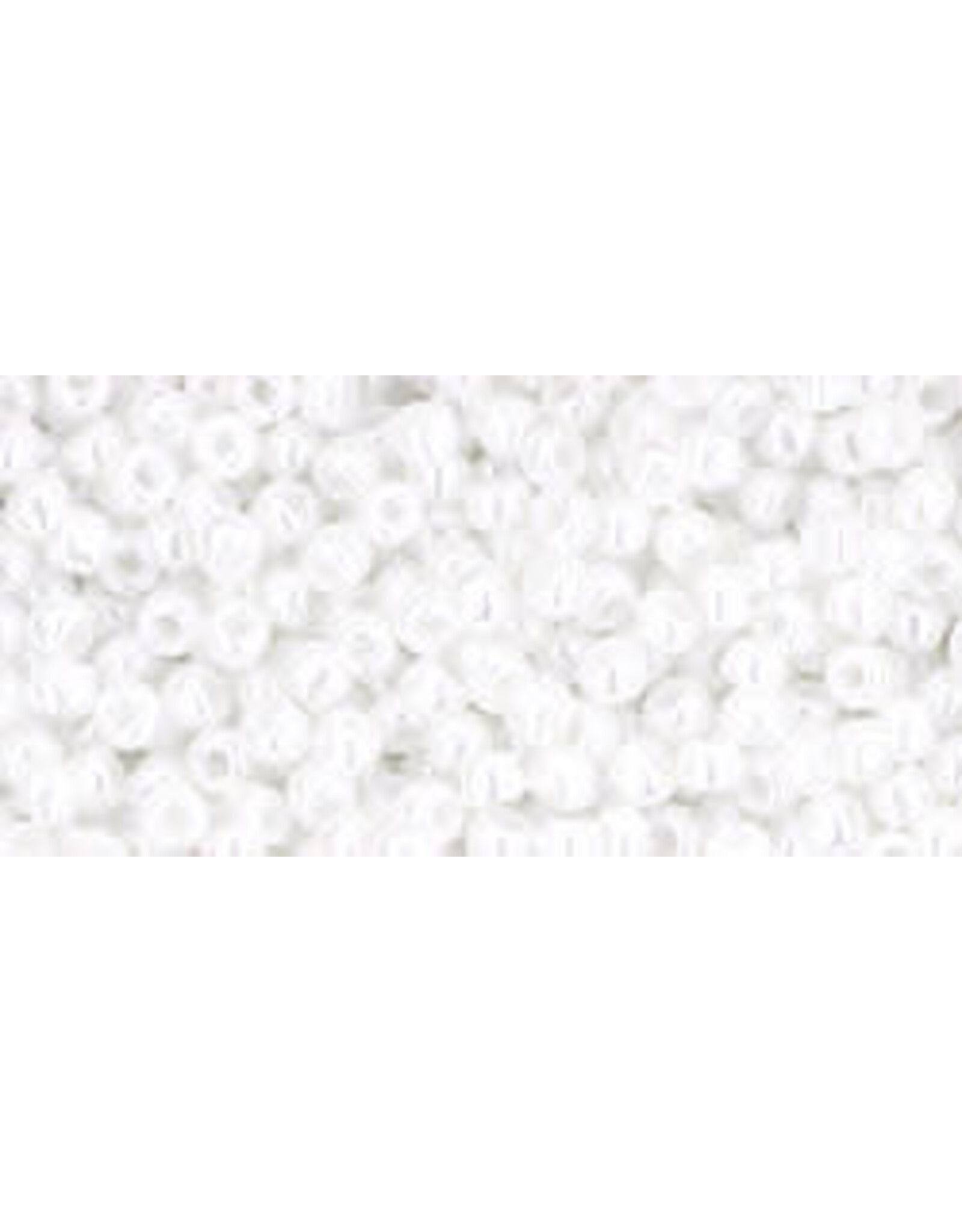 Toho 121 11  Round  Opaque White Lustre