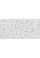 Toho 401 11  Round  Opaque  White AB