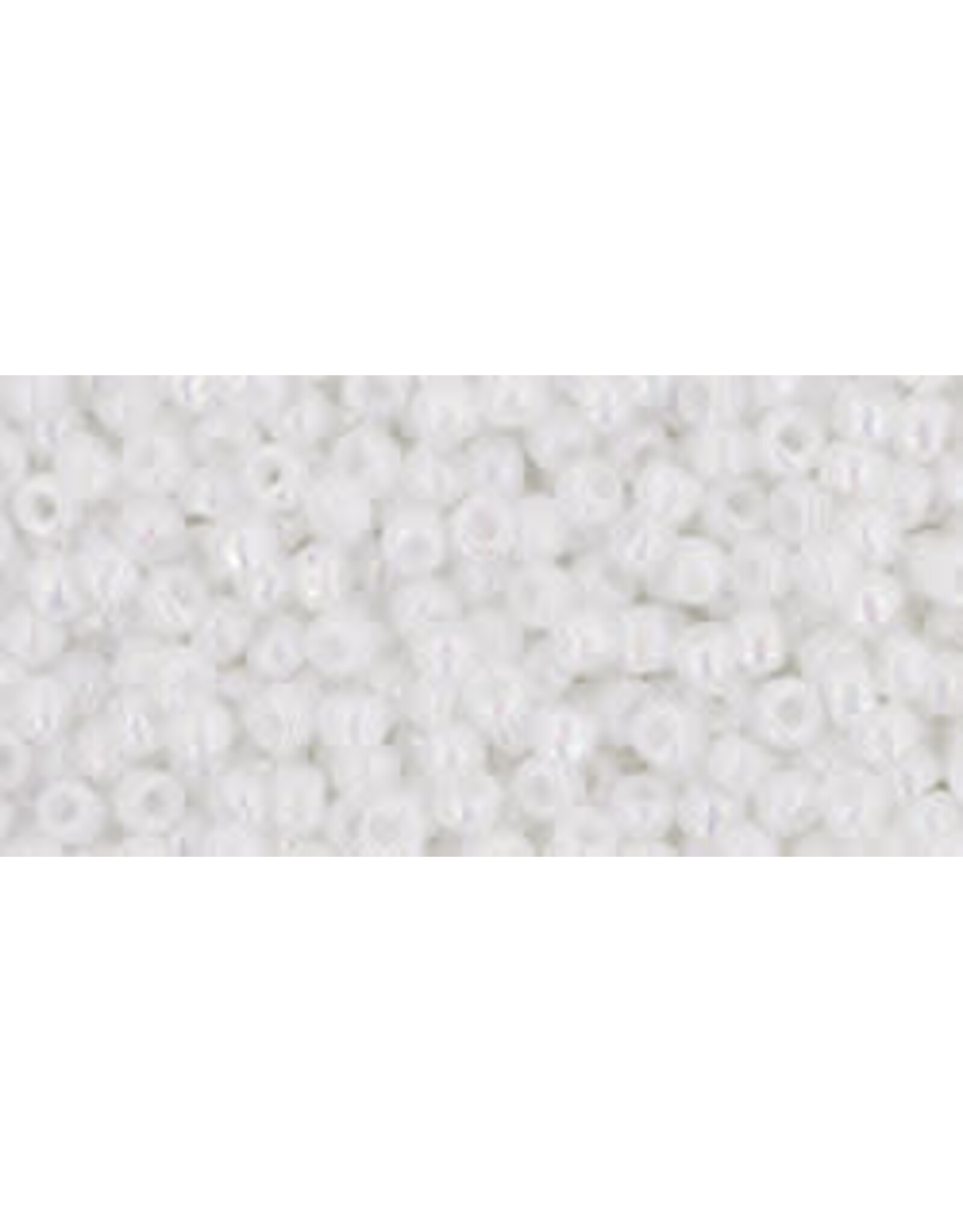 Toho 401 11  Round  Opaque  White AB