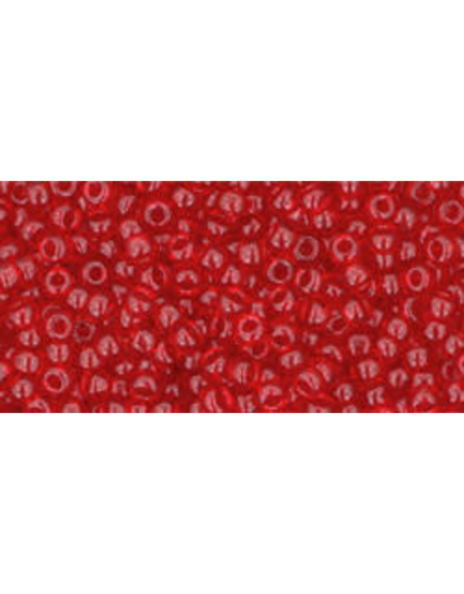 Toho 5c 11  Round Transparent Ruby Red