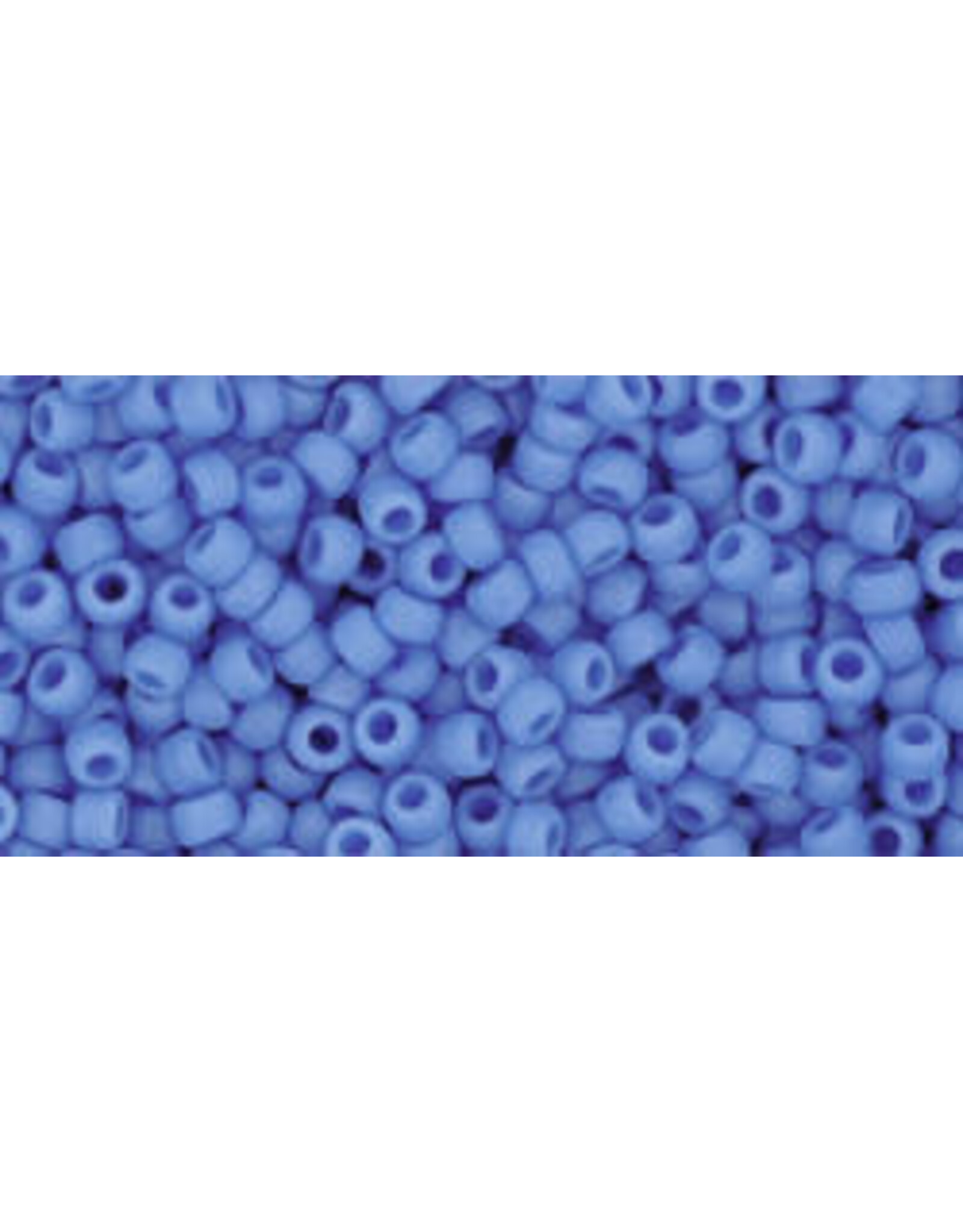 Toho 43df 11  Round Opaque Cornflower Blue Matte