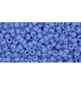 Toho 43df 11  Round Opaque Cornflower Blue Matte