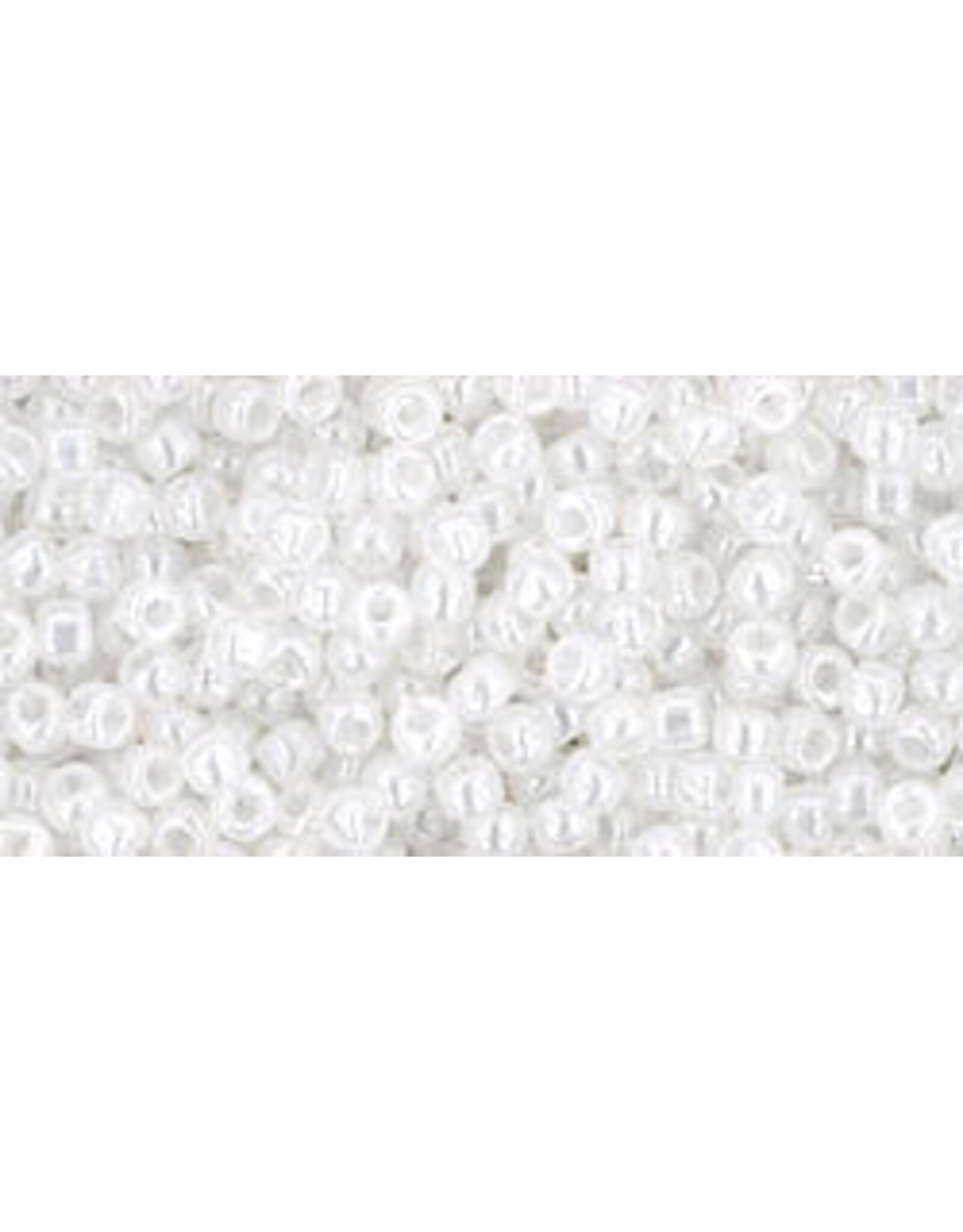 Toho 141 11 Round  Ceylon Snowflake White