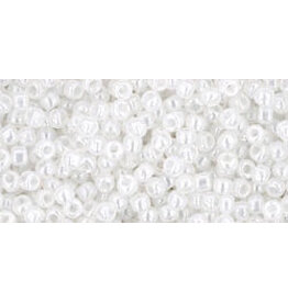 Toho 141 11 Round  Ceylon Snowflake White