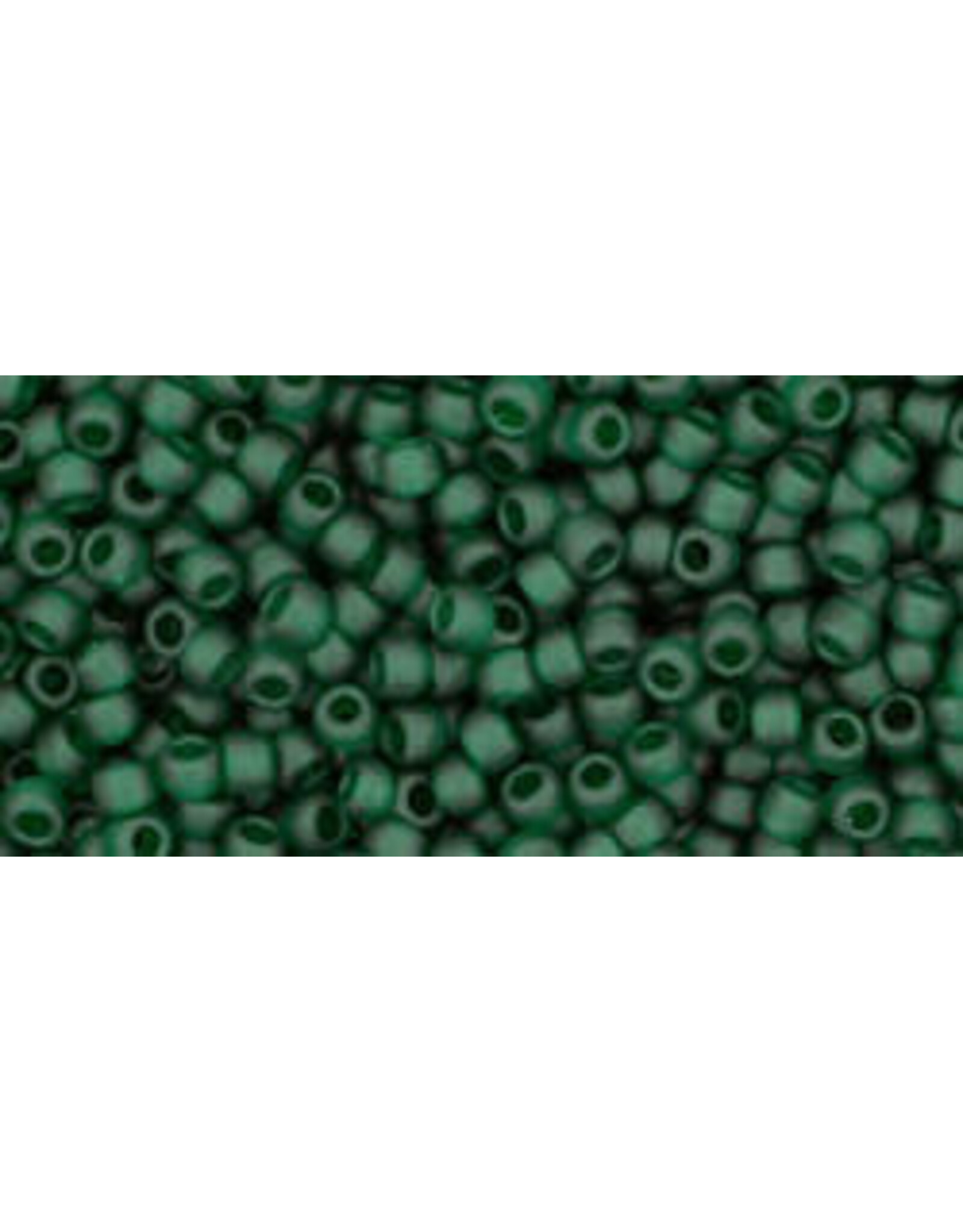 Toho 939f 11 Round  Transparent Emerald Green Matte
