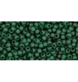 Toho 939f 11 Round  Transparent Emerald Green Matte