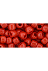 Toho 45a   3  Round 40g Opaque Cherry Red