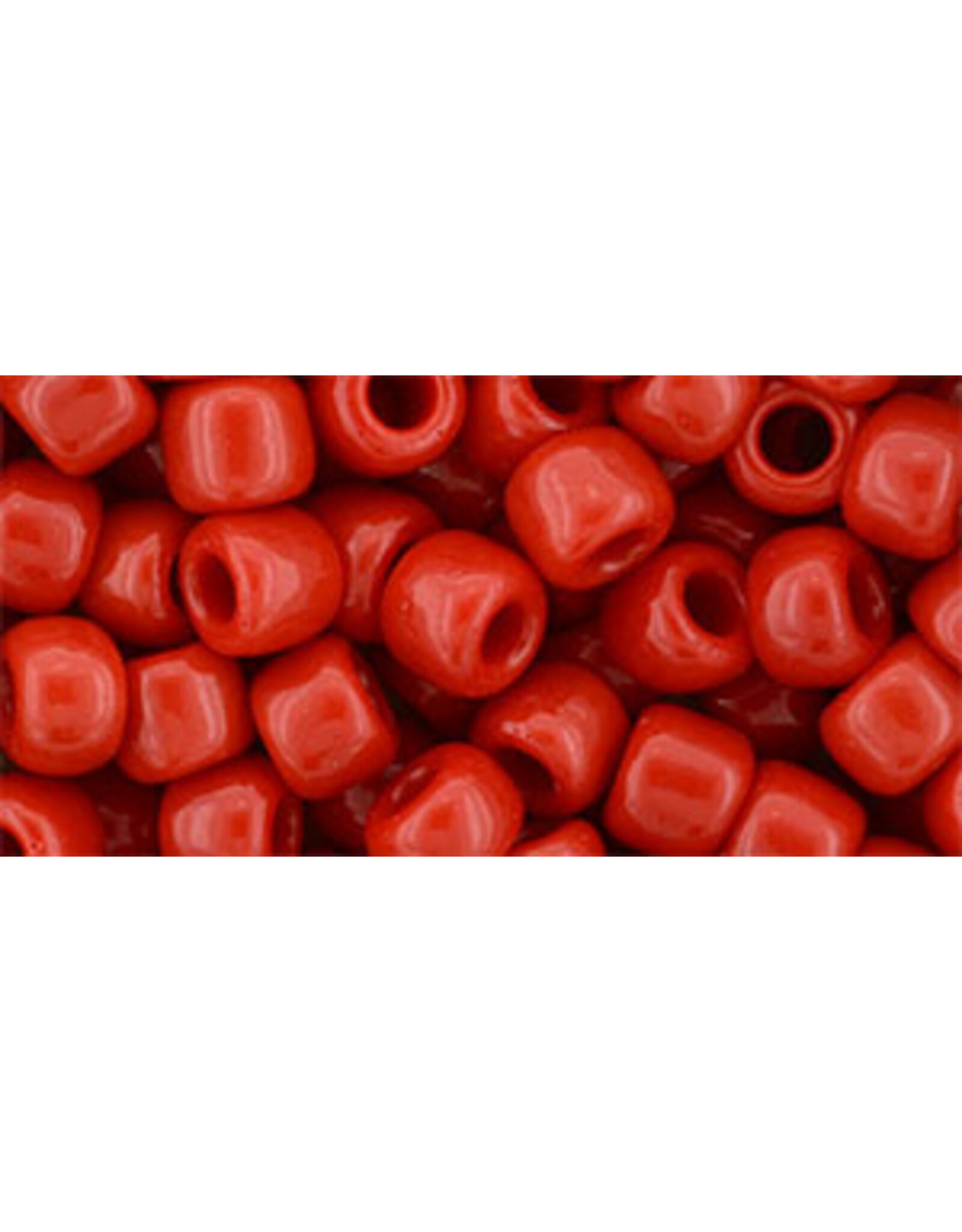 Toho 45a   3  Round 40g Opaque Cherry Red
