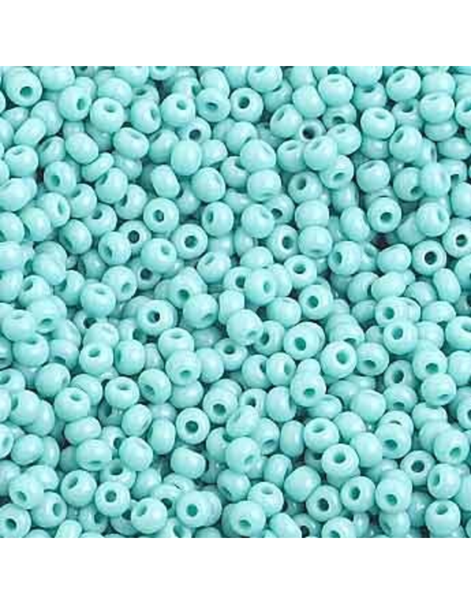Czech 1016 10  Seed Opaque Turquoise Blue