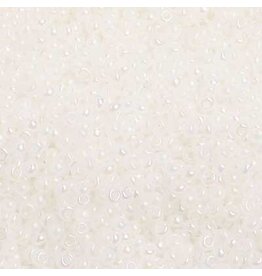 Czech 1480 10  Seed  Opaque Pearl White AB