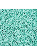 Czech 42137 10 Seed Opaque Mint Matte Dyed PermaLux