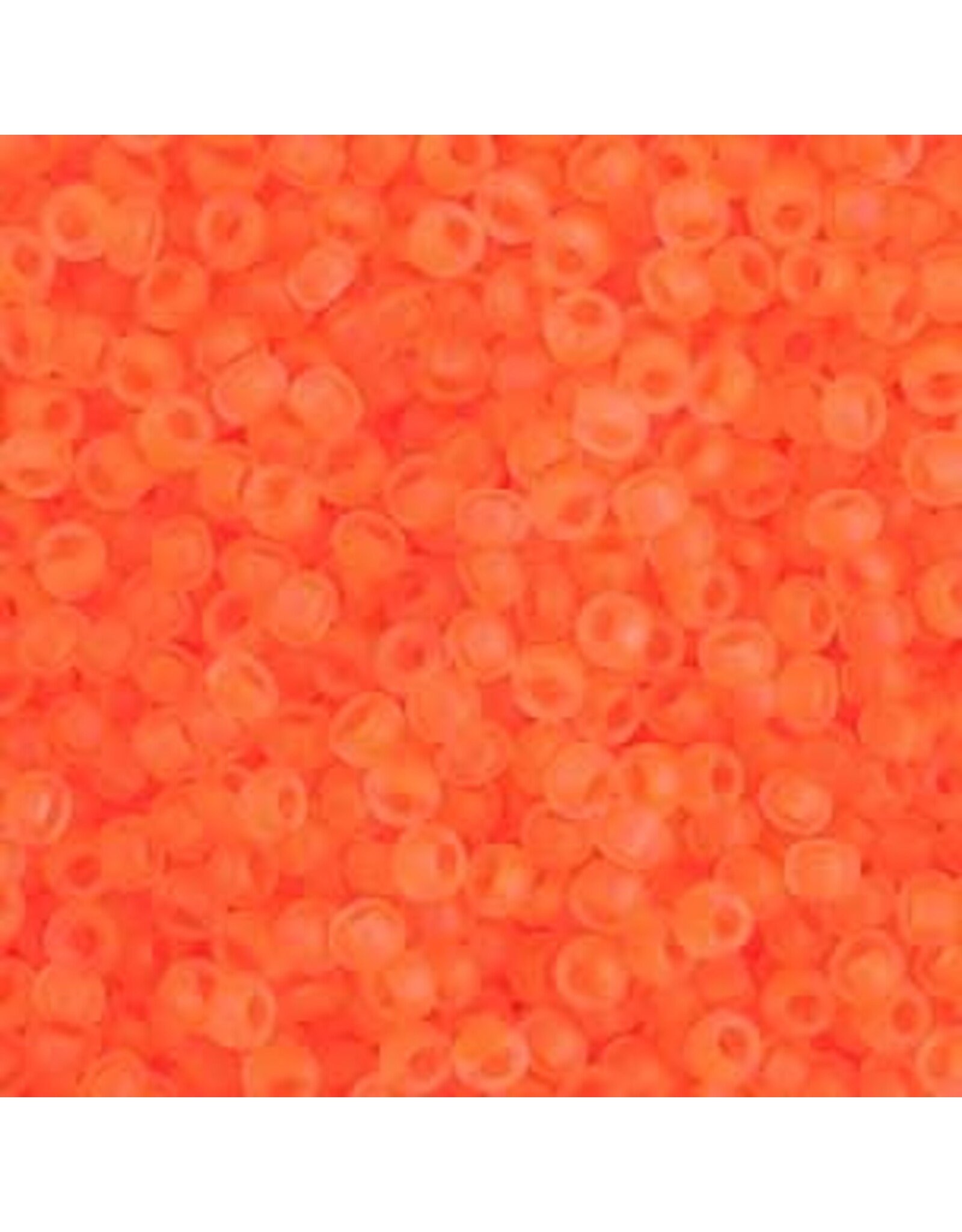 Czech 43107 10  Seed  Transparent Neon Orange Matte