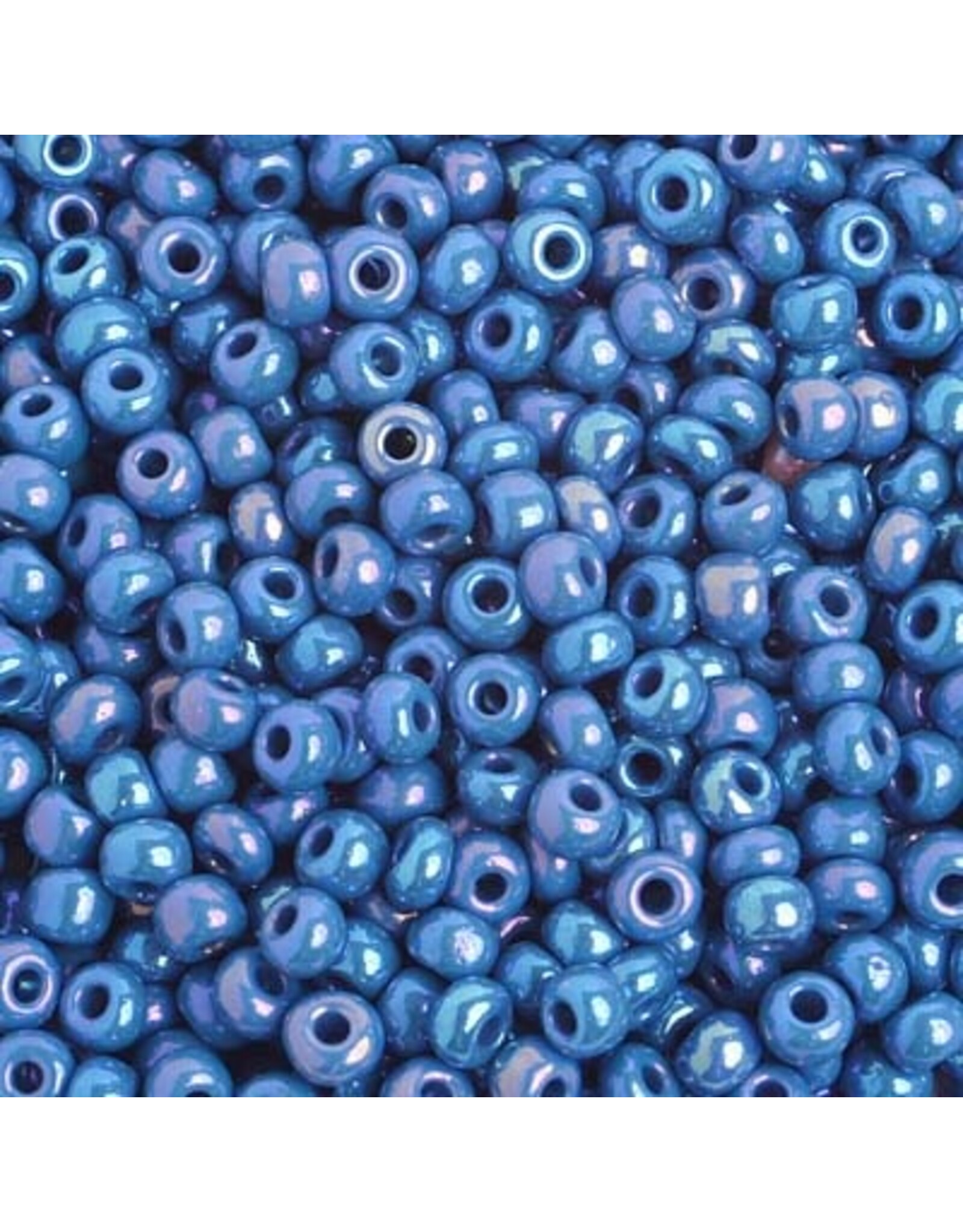 Czech 401014 6 Seed  Opaque Medium Blue AB