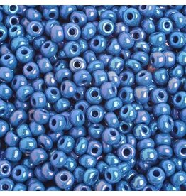 Czech 401014 6 Seed  Opaque Medium Blue AB