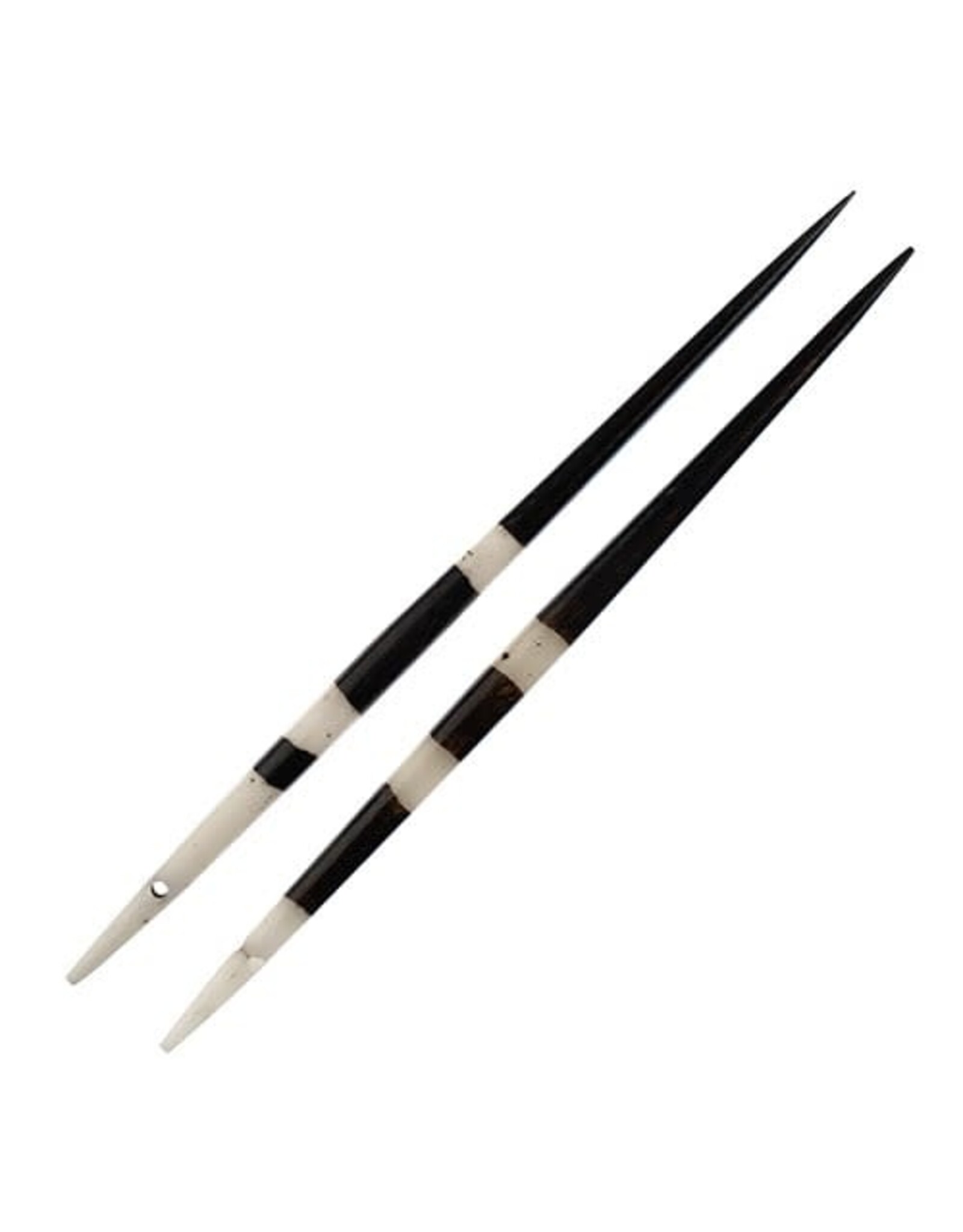 Imitation Porcupine Quill  Pendant Natural Bone 100mm   x2