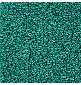 Czech 42116 10 Seed Opaque Sea Green Dyed PermaLux