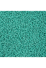 Czech 42115 10 Seed Opaque Shiny  Mint  Dyed PermaLux
