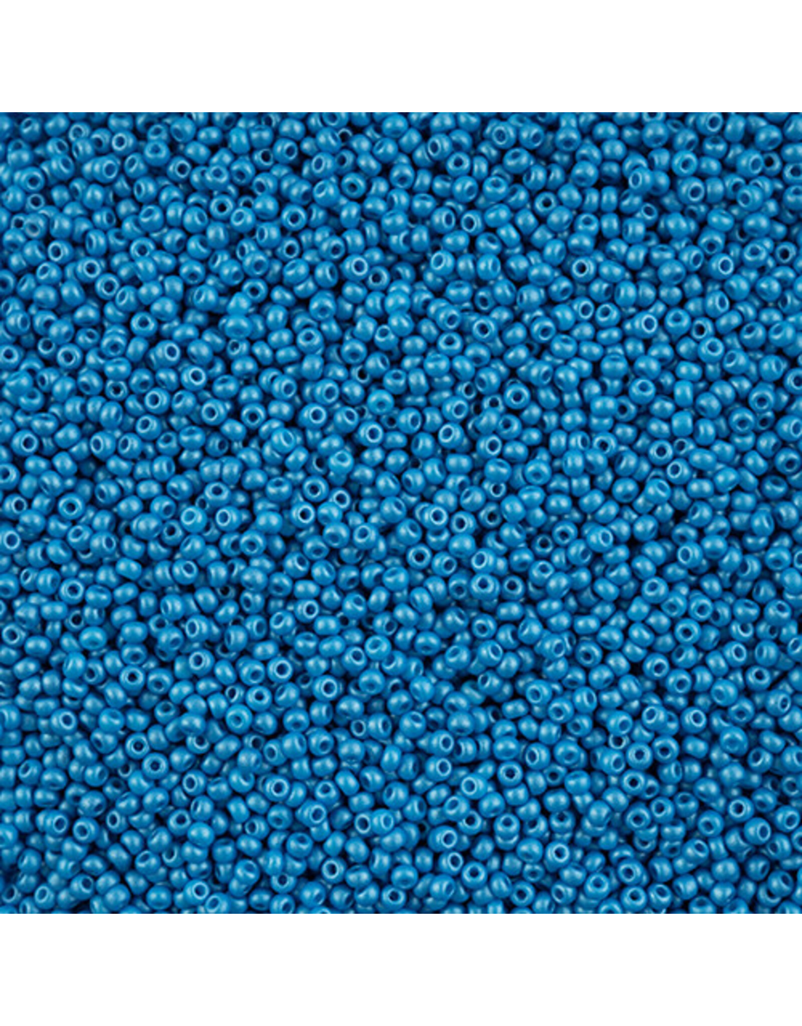 Czech 42118 10 Seed Opaque Dark Turquoise Dyed PermaLux