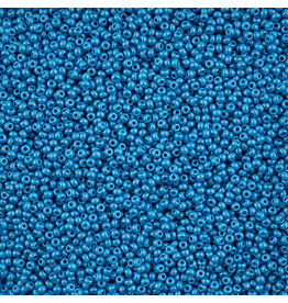 Czech 42118 10 Seed Opaque Dark Turquoise Dyed PermaLux
