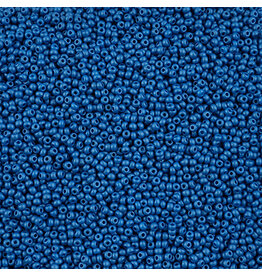 Czech 42120 10 Seed Opaque Blue Dyed PermaLux