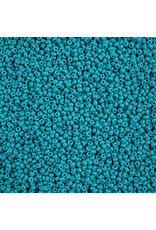 Czech 42139 10 Seed Opaque Teal Matte Dyed PermaLux