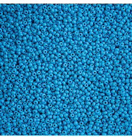 Czech 42140 10 Seed Opaque Dark Turquoise Matte Dyed PermaLux