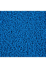 Czech 42142 10 Seed Opaque Blue Matte Dyed PermaLux