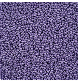 Czech 42113 10 Seed Chalk Lavender Dyed PermaLux