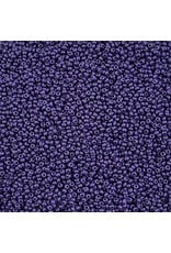 Czech 42114 10 Seed Chalk Dark Violet Dyed PermaLux