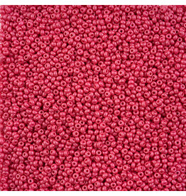 Czech 42110 10 Seed Chalk Fuchsia Dyed PermaLux