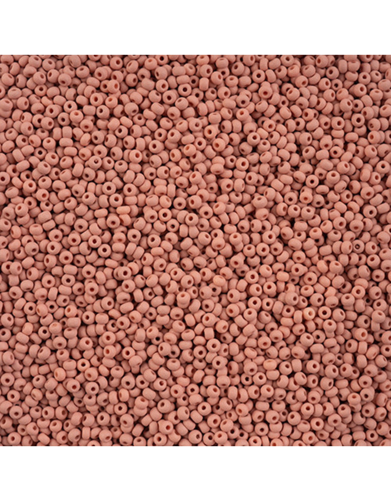 Czech 42127 10 Seed Peach Matte Dyed PermaLux