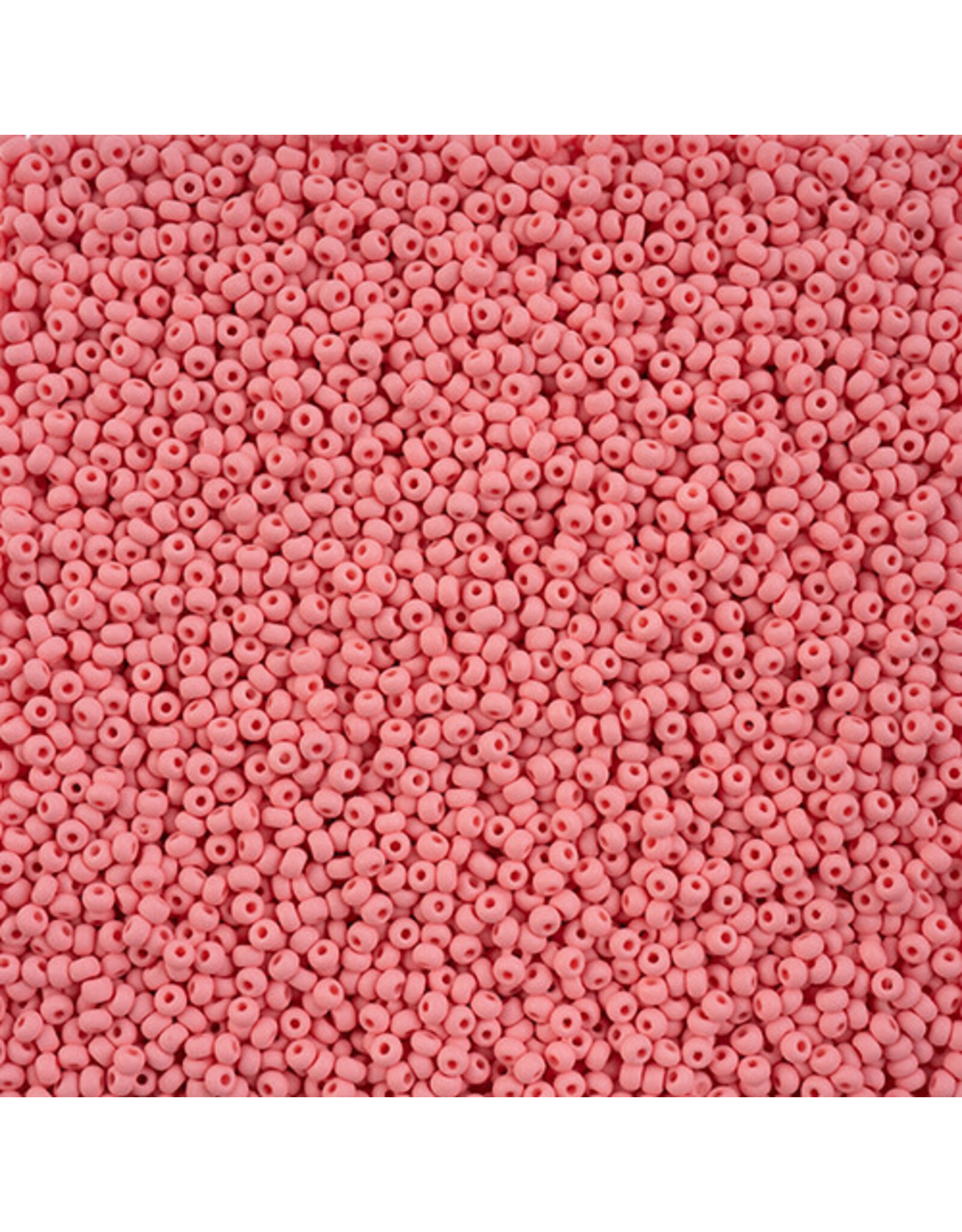 Czech 42130 10 Seed Chalk Pink  Matte Dyed PermaLux