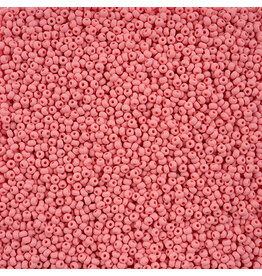 Czech 42130 10 Seed Chalk Pink  Matte Dyed PermaLux