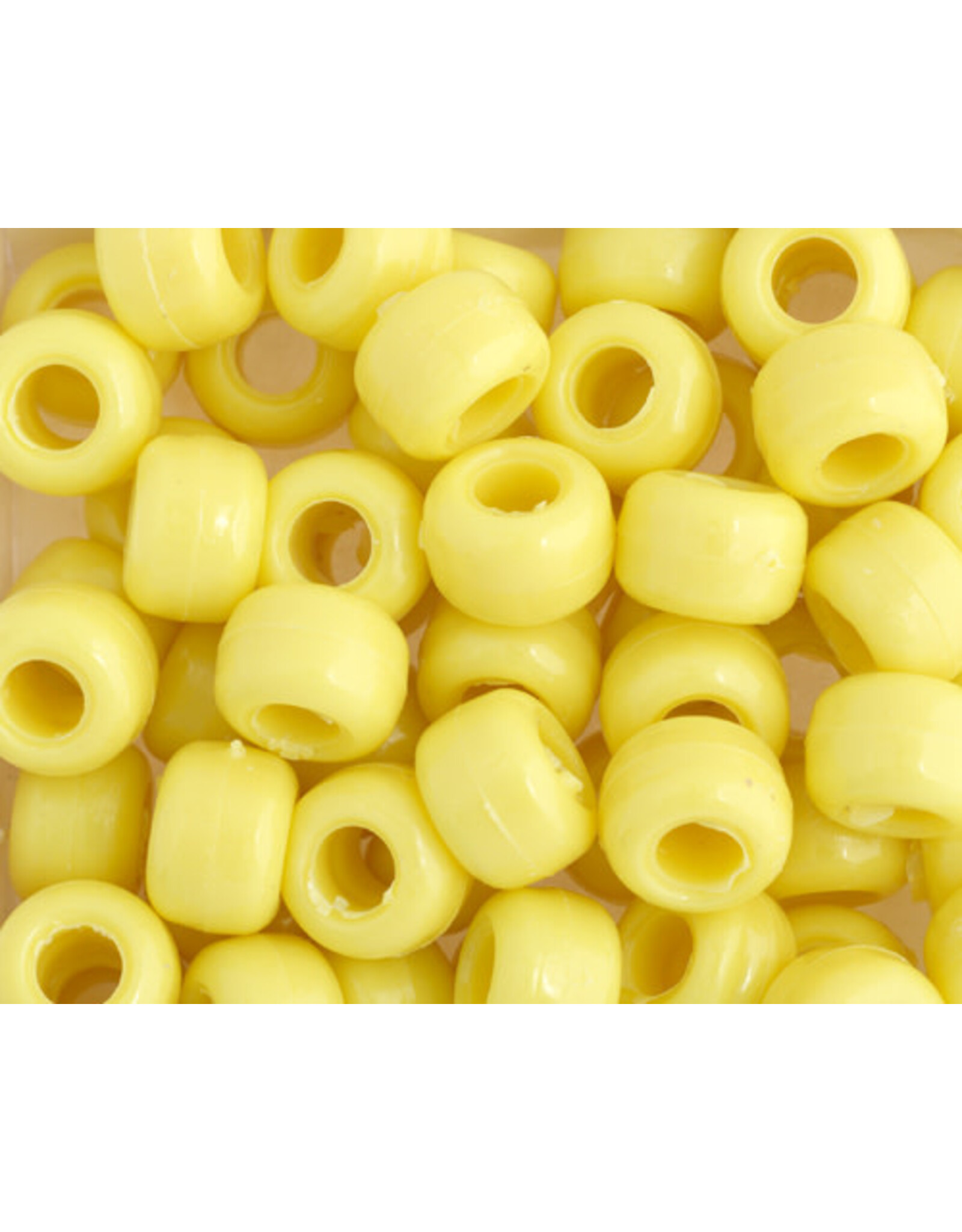 Crow Beads 9mm Opaque Yellow