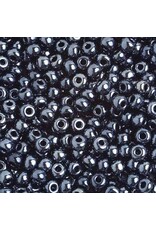 Czech 4/0 Seed Gunmetal