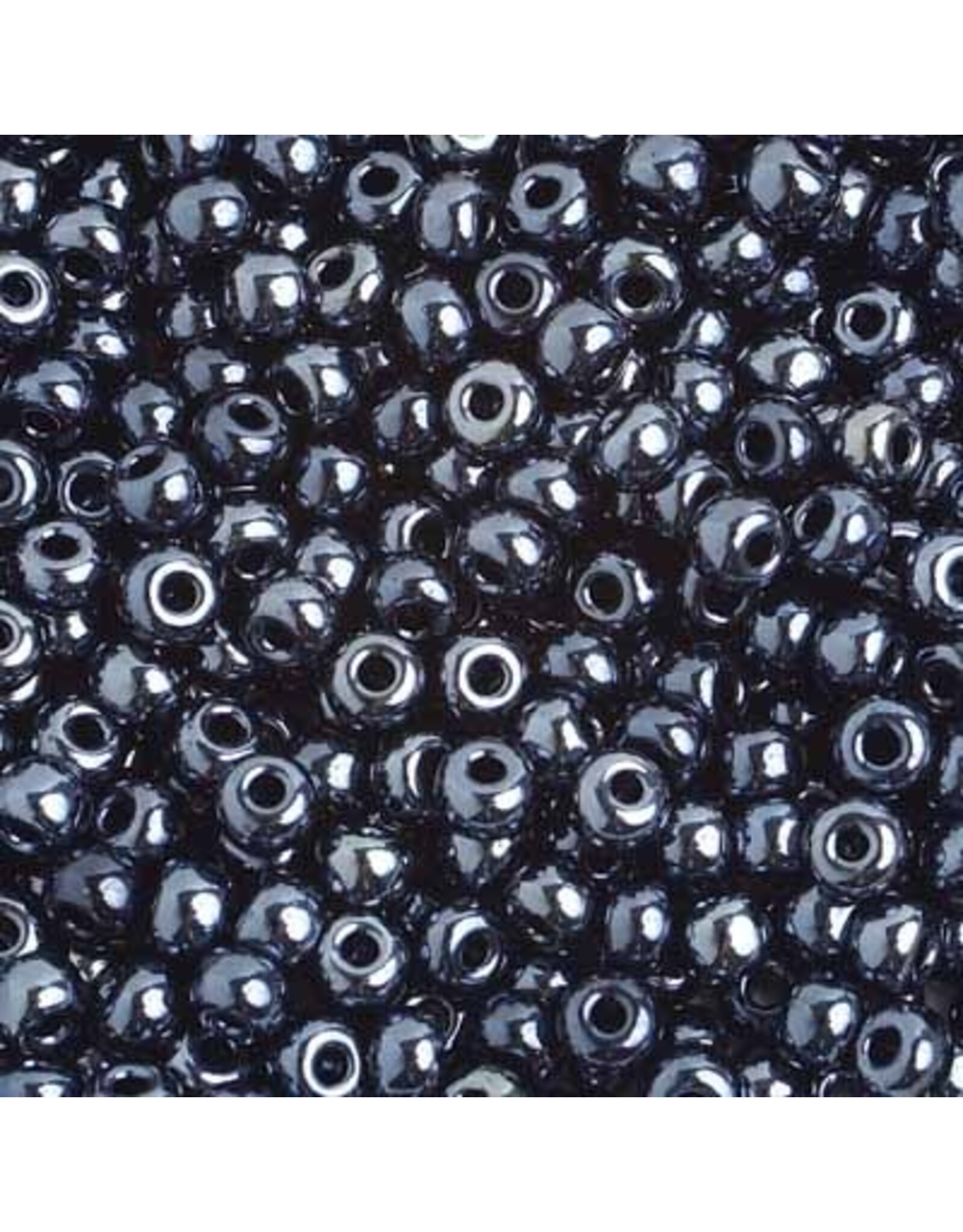 Czech 4/0 Seed Gunmetal