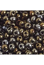 Czech 4/0 Seed Opaque Brown AB