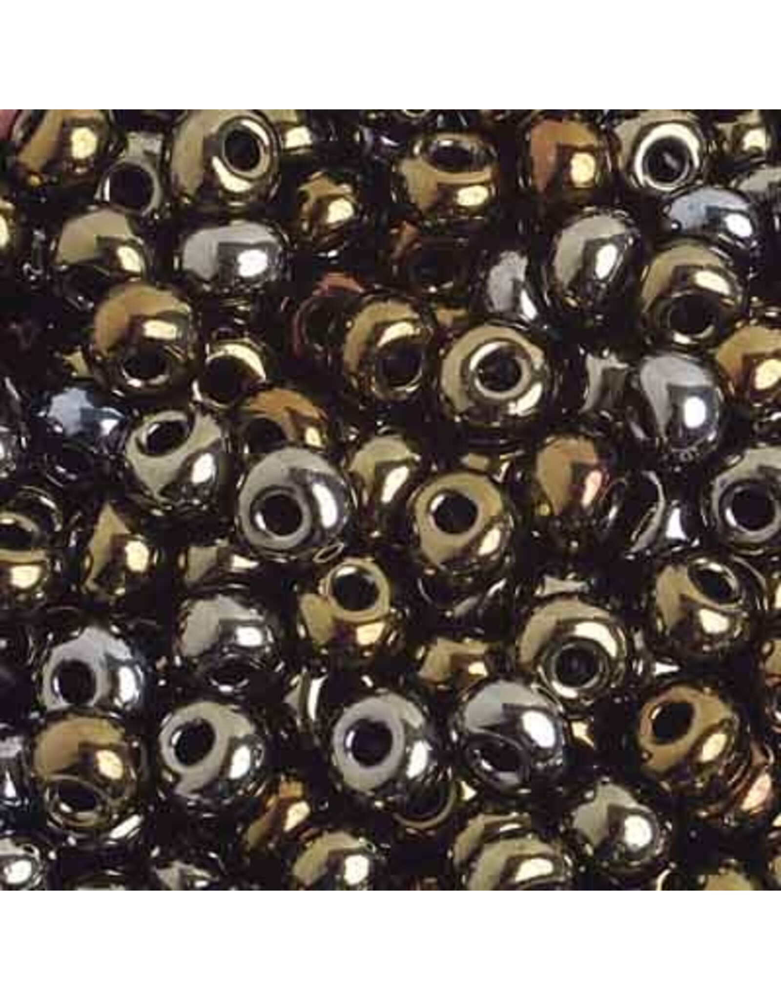 Czech 4/0 Seed Opaque Brown AB