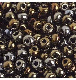 Czech 4/0 Seed Opaque Brown AB