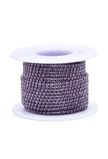 Rhinestone Banding 1 row 2mm Tanzanite/Purple