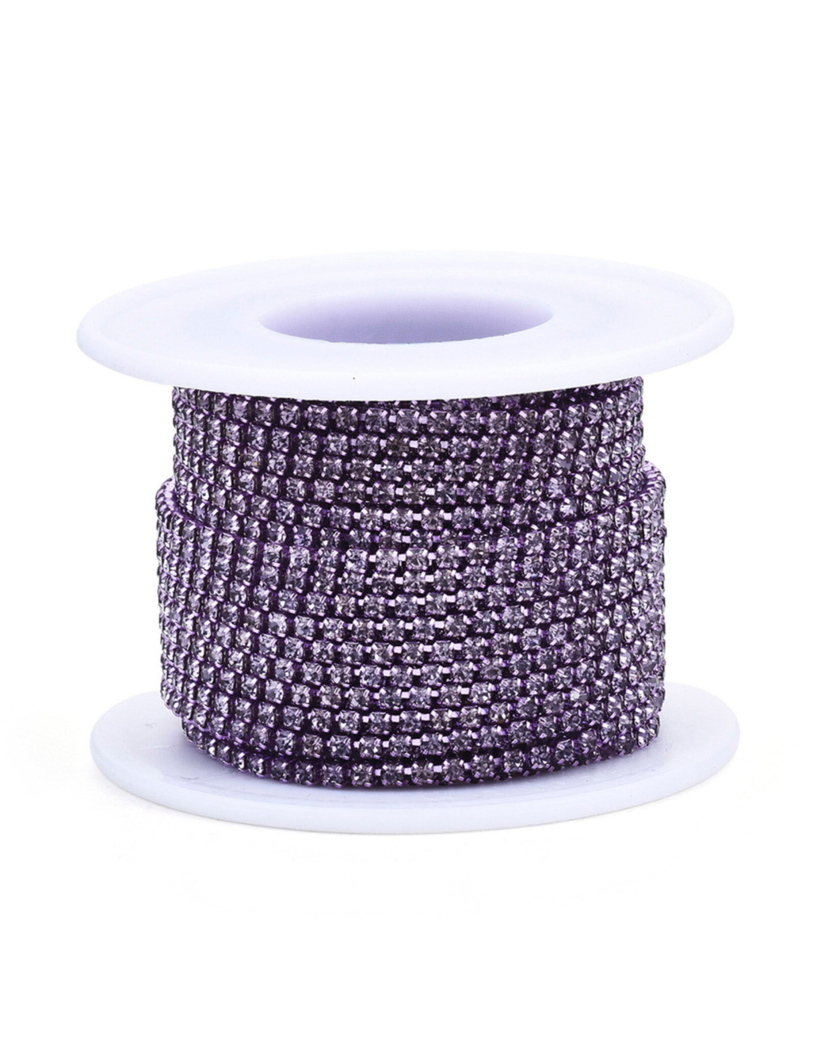 Rhinestone Banding 1 row 2mm Tanzanite/Purple