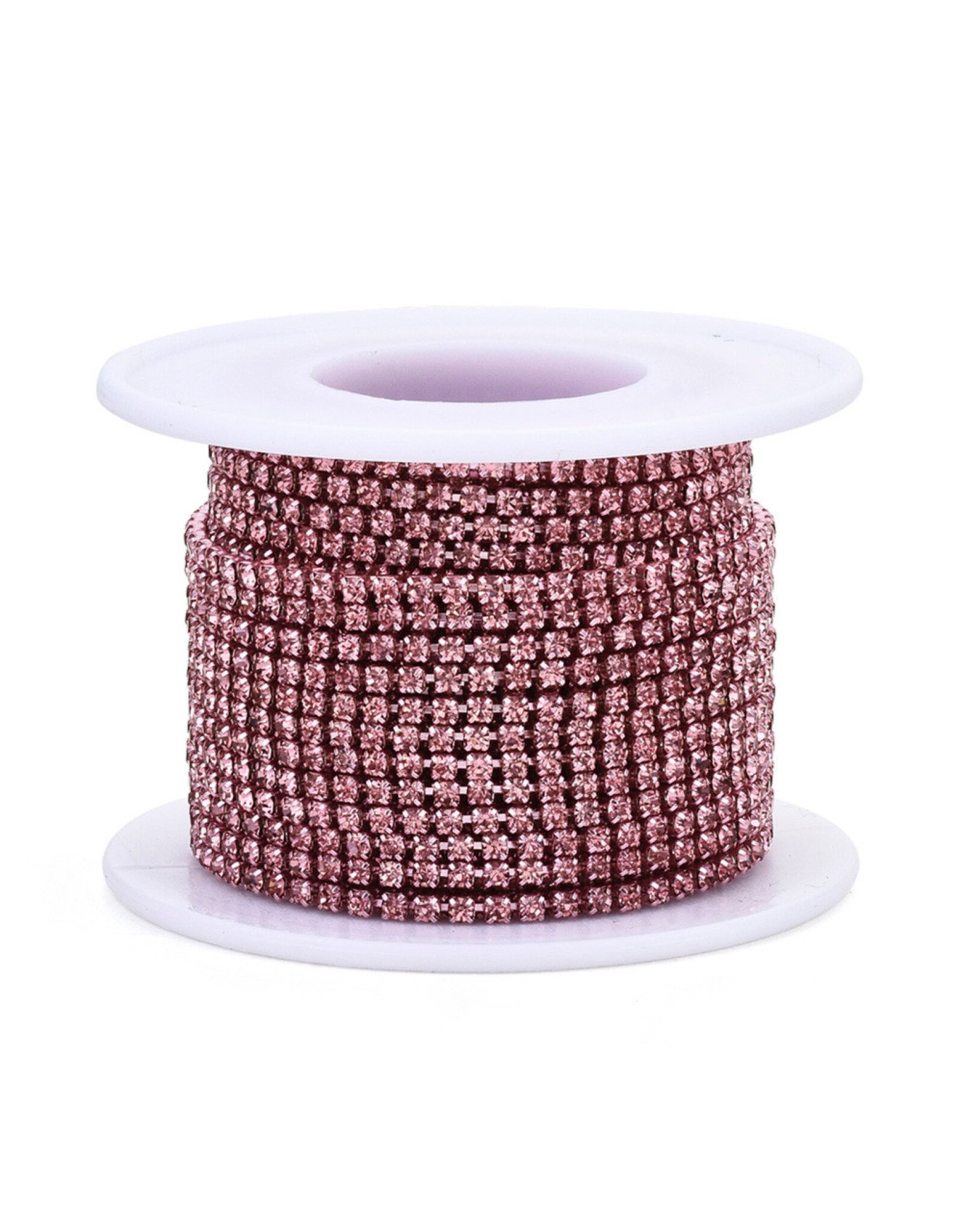 Rhinestone Banding 1 row 2mm Light Rose/Pink