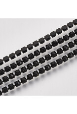 Rhinestone Banding 1 row 2mm Jet/Black