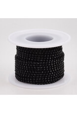 Rhinestone Banding 1 row 2mm Jet/Black