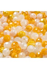 6x5mm Rondelle Yellow Mix  50g