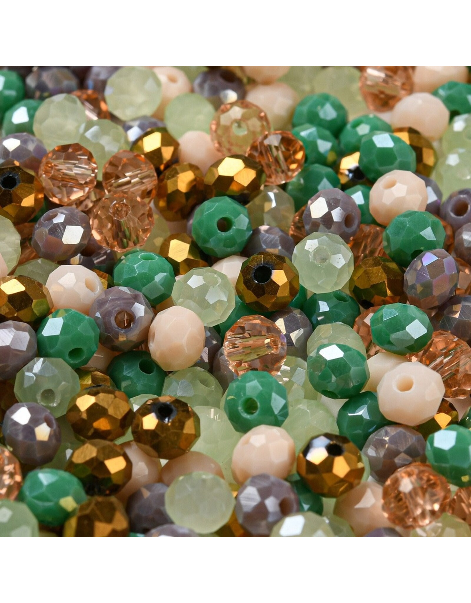 6x5mm Rondelle  Beach  Mix  50g