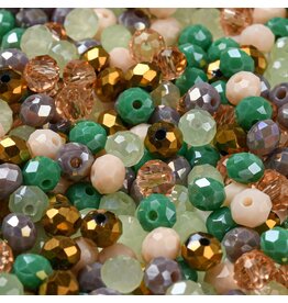 6x5mm Rondelle  Beach  Mix  50g