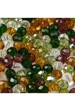 6x5mm Rondelle  Earthy Mix  50g