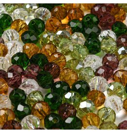 6x5mm Rondelle  Earthy Mix  50g